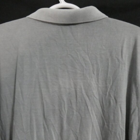 CALVIN KLEIN | XXL | Classic Grey Cotton Polo Shirt with Pocket - Picture 9 of 12